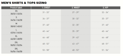 adidas football shirt sizing