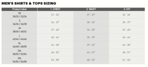 adidas football shirt size chart