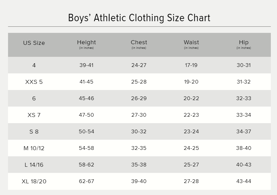NewBalance boys' size chart - TFC Football