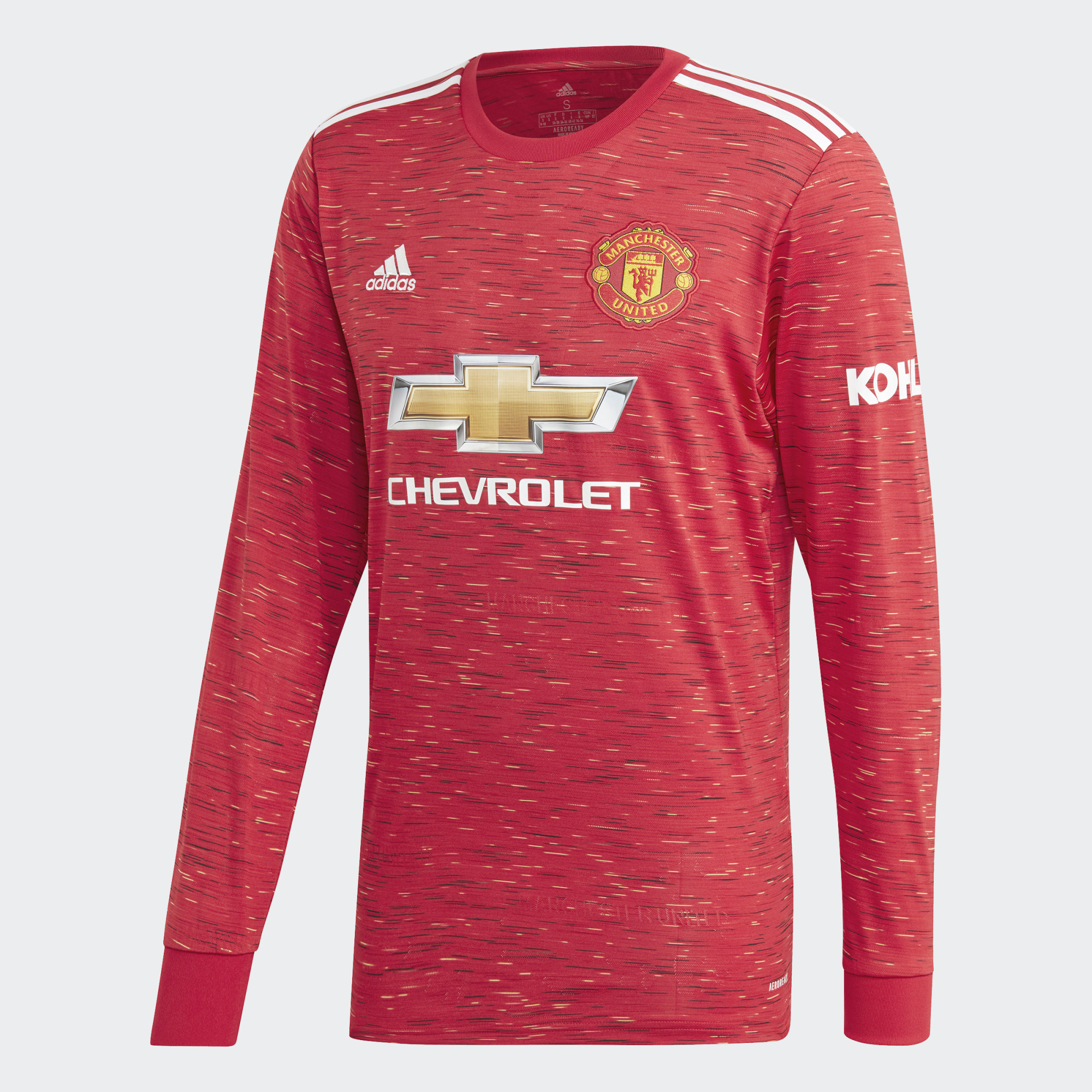 TFC Football - ADIDAS MANCHESTER UNITED 20/21 HOME LONG SLEEVE JERSEY